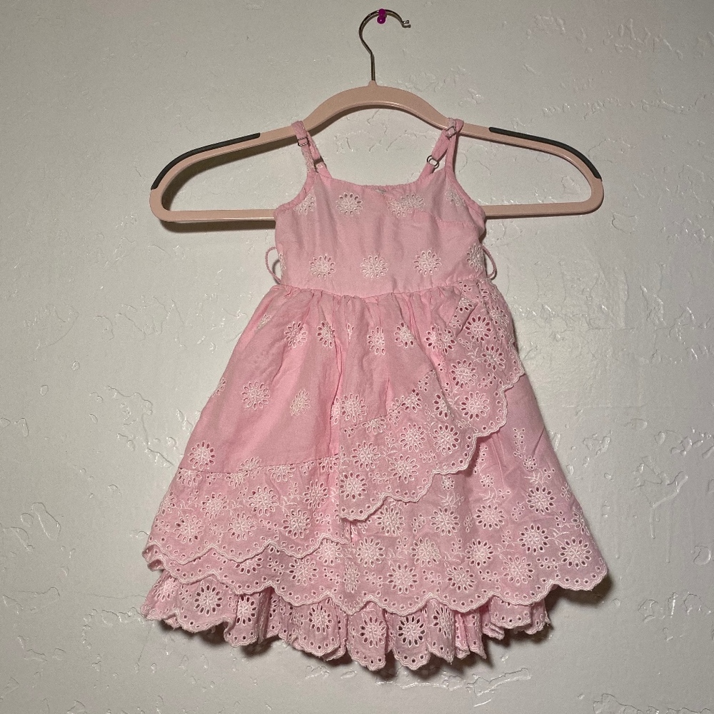 Garnet Hill Kids pink dress, size 2 - Picture 1 of 6